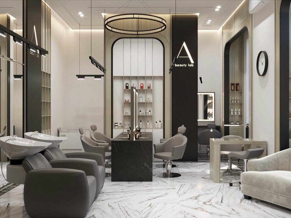 A beauty lab, интерьер