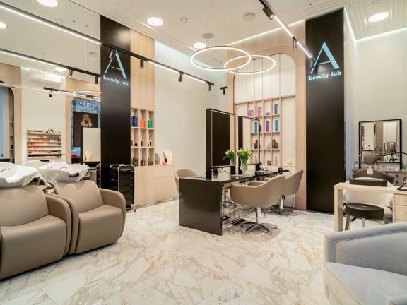 A beauty lab, интерьер