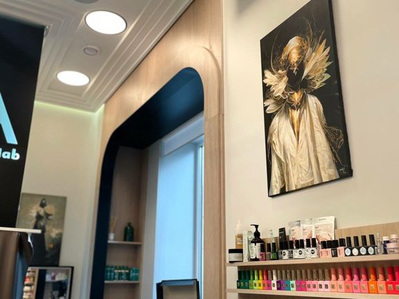 A beauty lab, интерьер