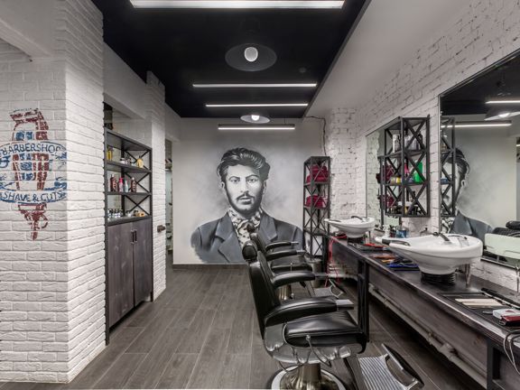 Barvar barbershop, интерьер
