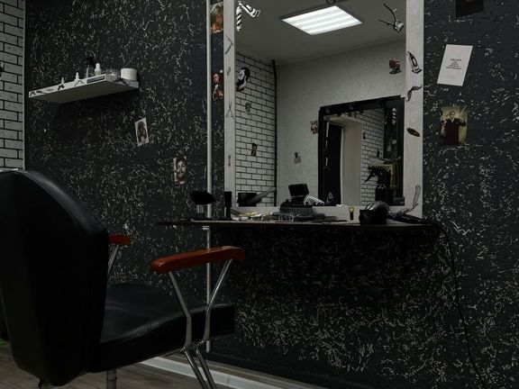 Брадобрей, интерьер
