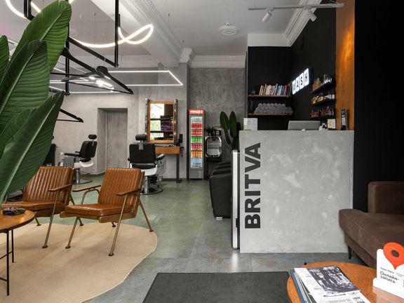 Britva, интерьер