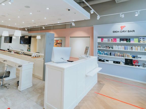 Фен Dry Bar, интерьер