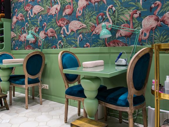 Flamingo, интерьер