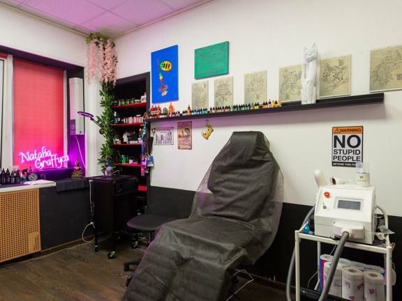 G & S Tattoo art studio, интерьер