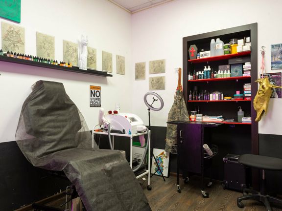 G & S Tattoo art studio, интерьер