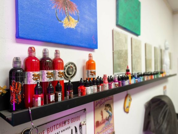 G & S Tattoo art studio, интерьер