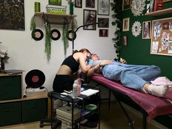 Green Room, интерьер
