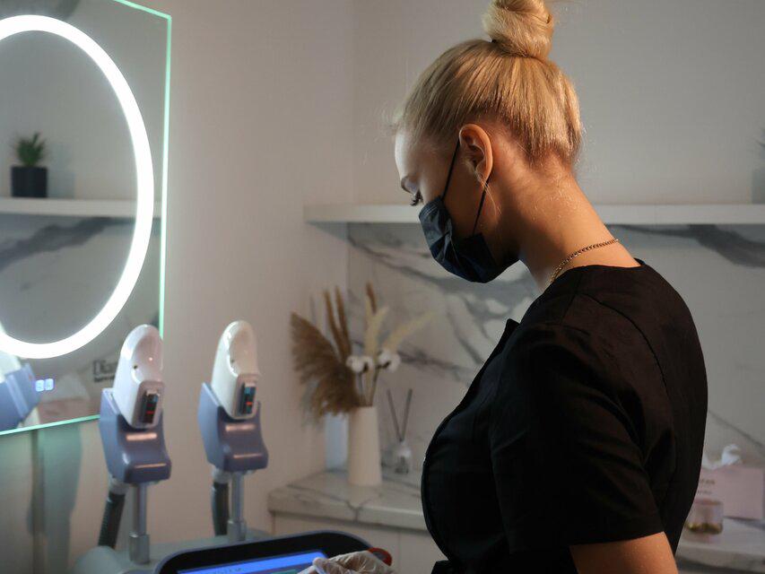 Laser. skinx, интерьер