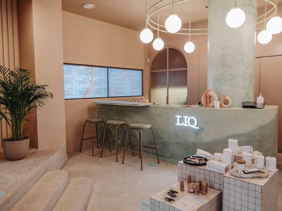 Liq Skinbar, интерьер