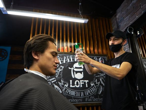 Loft Barbershop, интерьер