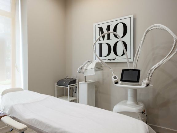 Modo med, интерьер