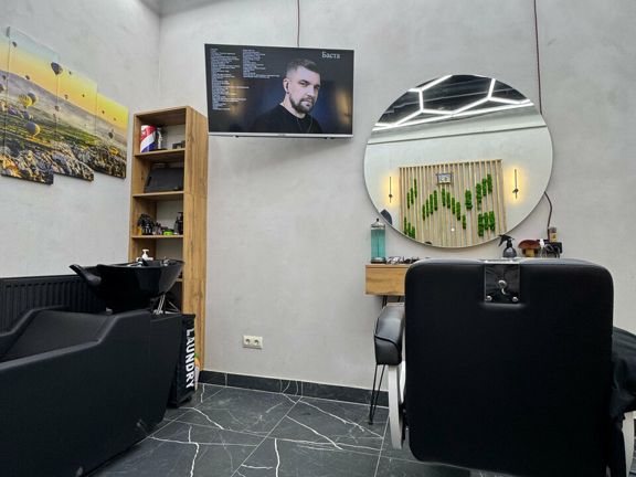 Мужские стрижки, интерьер