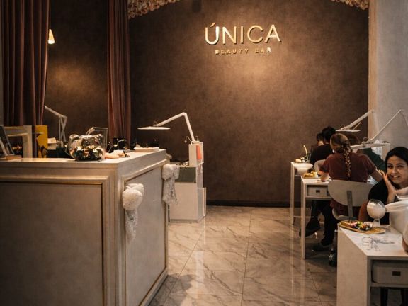 Única Beauty Bar, интерьер