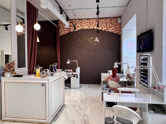 Única Beauty Bar, интерьер