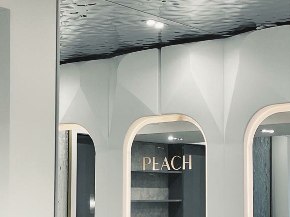 Peach, интерьер