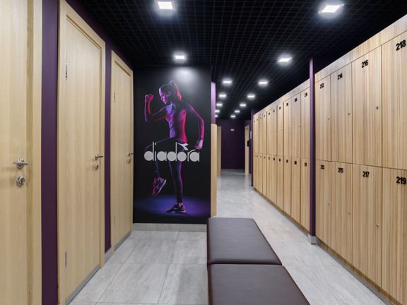 Reset fitness, интерьер