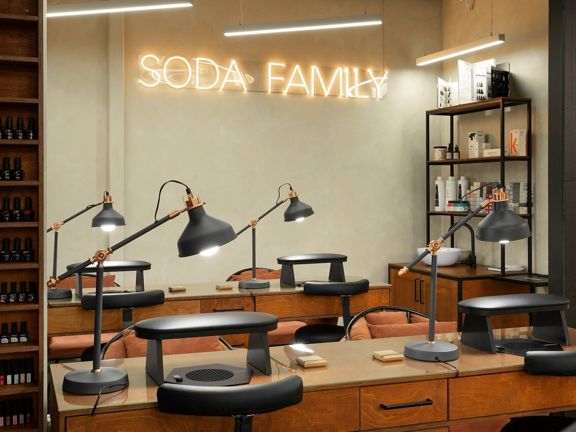 Soda, интерьер