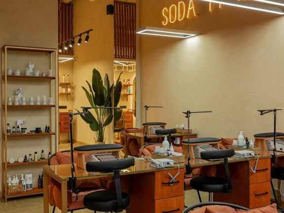 Soda, интерьер