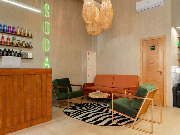 Soda, интерьер