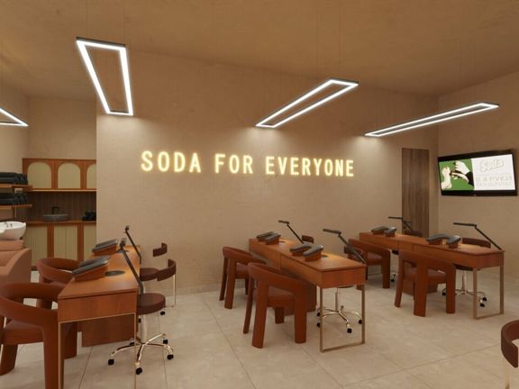 Soda, интерьер