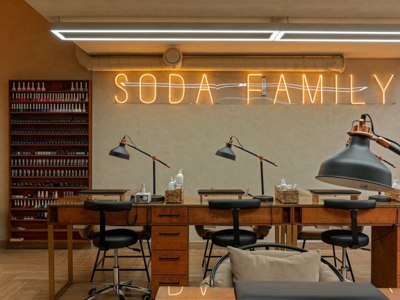 Soda, интерьер
