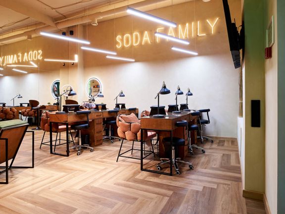 Soda, интерьер
