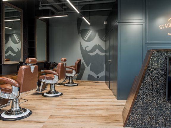 Staggy Barber, интерьер