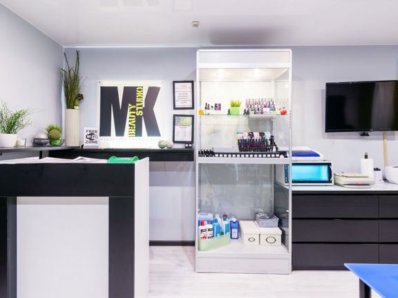 Студия маникюра Мягкий квадрат, интерьер