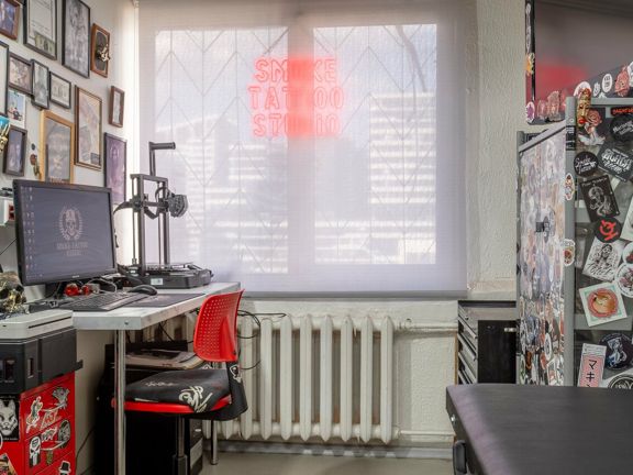 Студия татуировки Дмитрия Акишина, интерьер