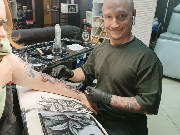 Тату-студия TattooWork, интерьер
