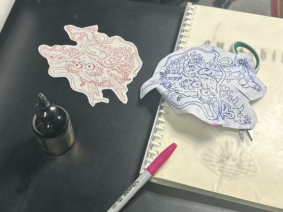 Turbo tattoo, интерьер