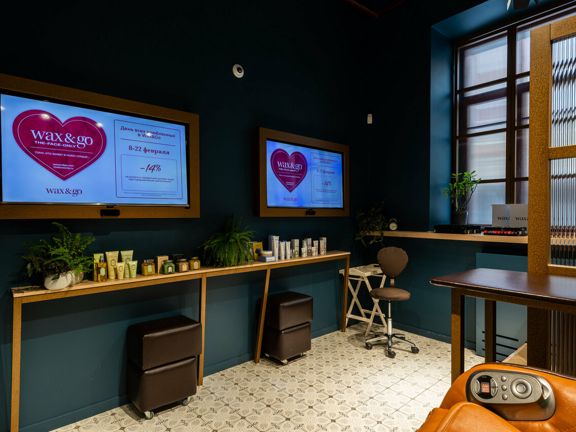 Wax & Go, интерьер
